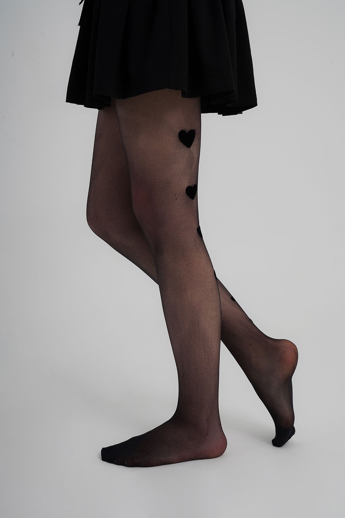 Süper İnce Floglu Baskı Külotlu Çorap